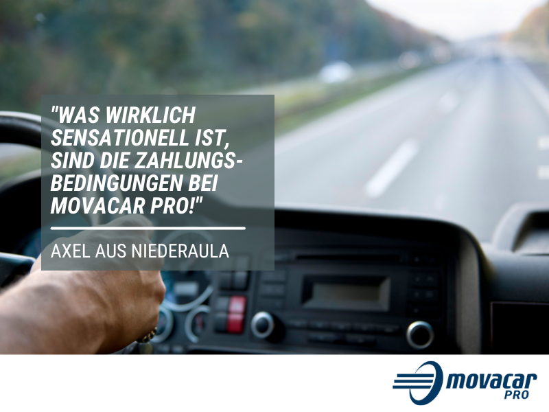 Movacar PRO Erfahrungen Fahrzeugüberführungen Axel