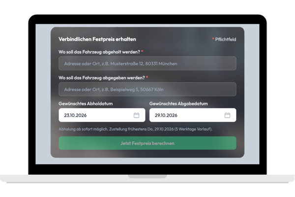 Screenshot Movacar Self-Service-Portal